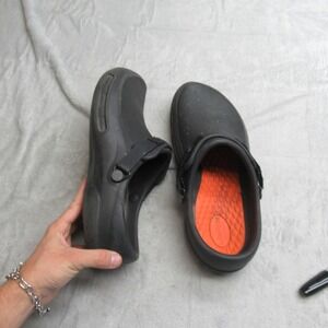 Crocs Bistro Clog Mens 12 Black Pro LiteRide Slip On Shoes Work Comfort Casual